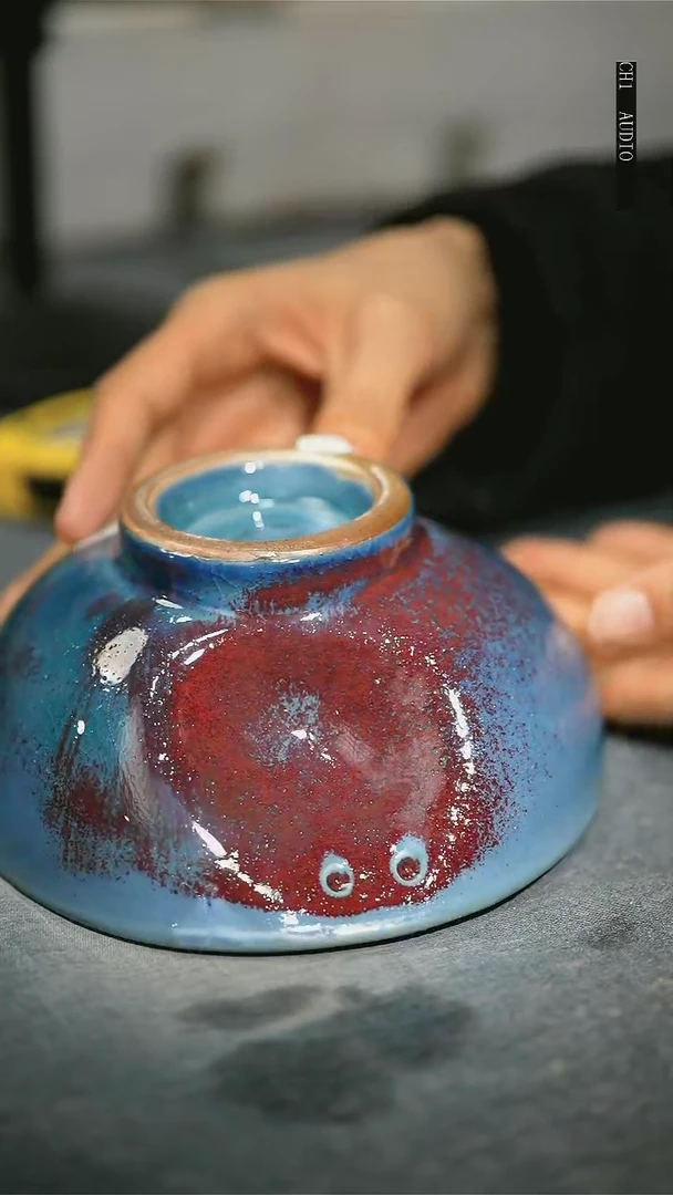 【闪购商品】碗浪鬼柴烧釉绘柴烧