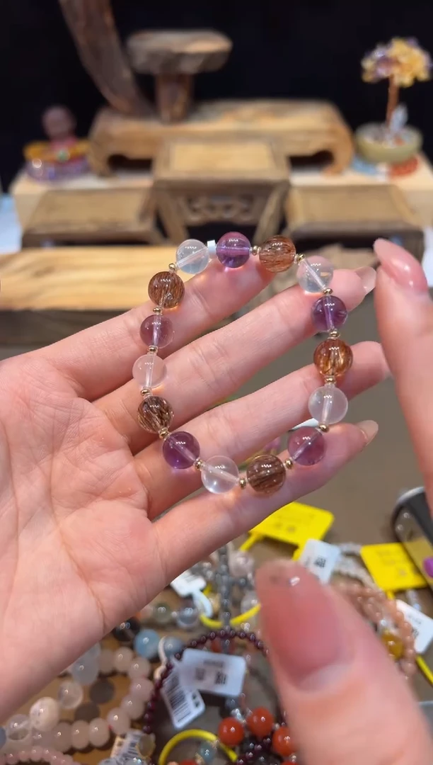 水晶手链未镶嵌手饰@@E6853