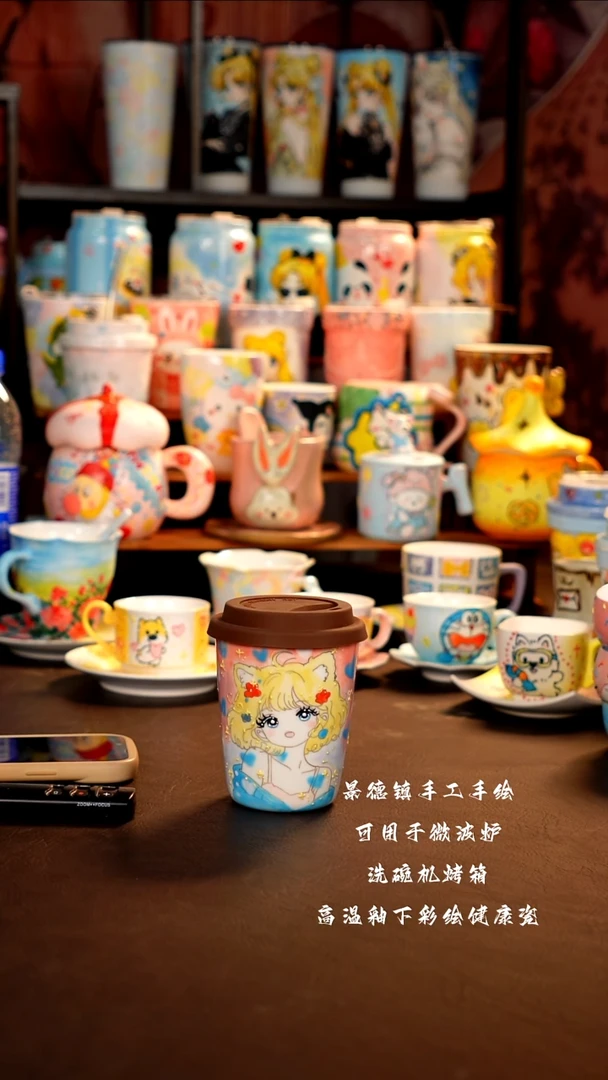 景德镇手工手绘杯杯