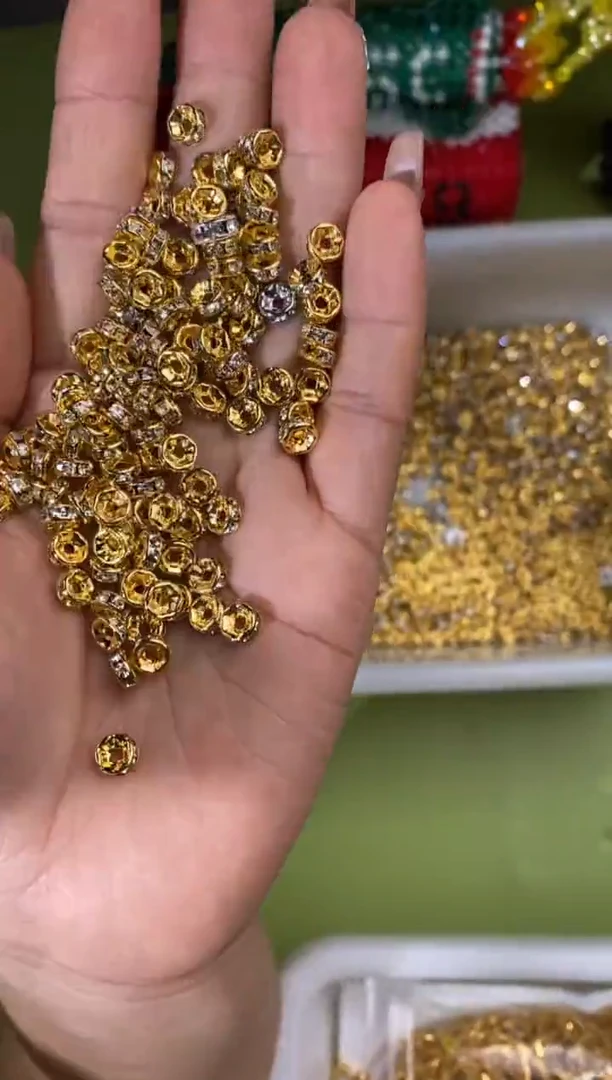 玻璃2743卡6隔钻100个金色