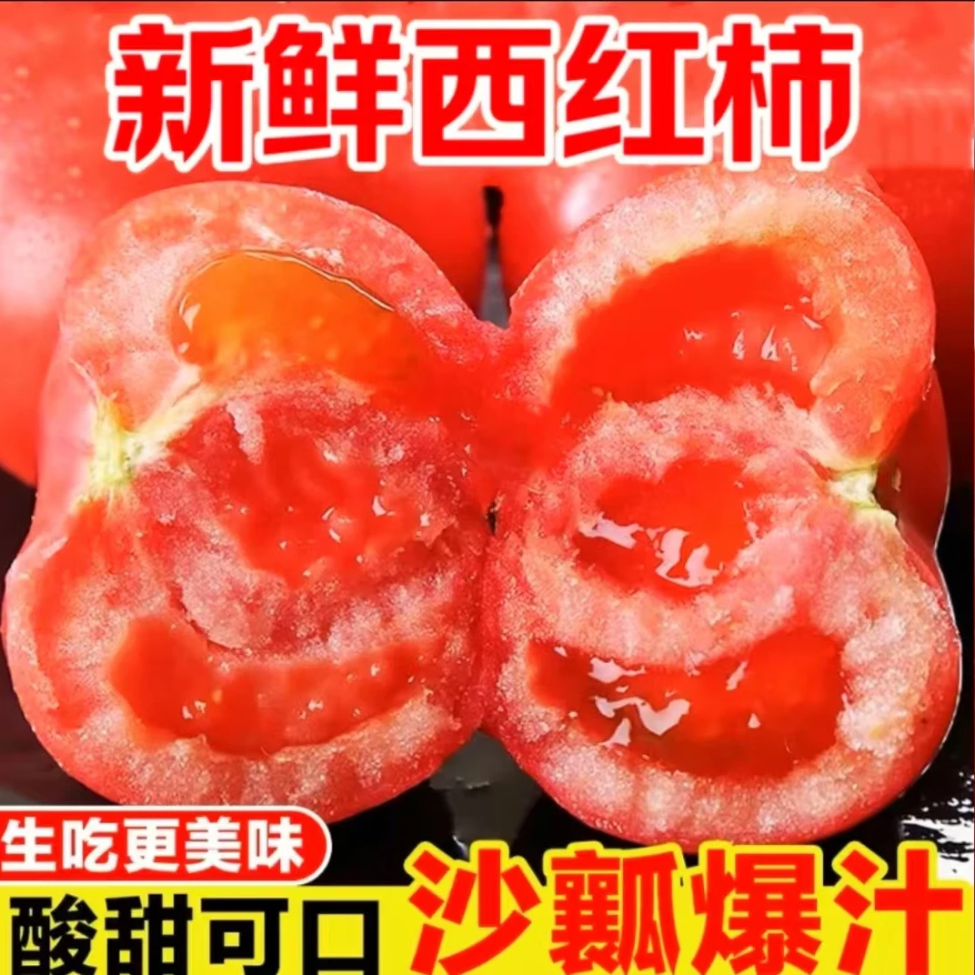 正宗云南水果西红柿自然成熟沙瓤多汁新鲜美味