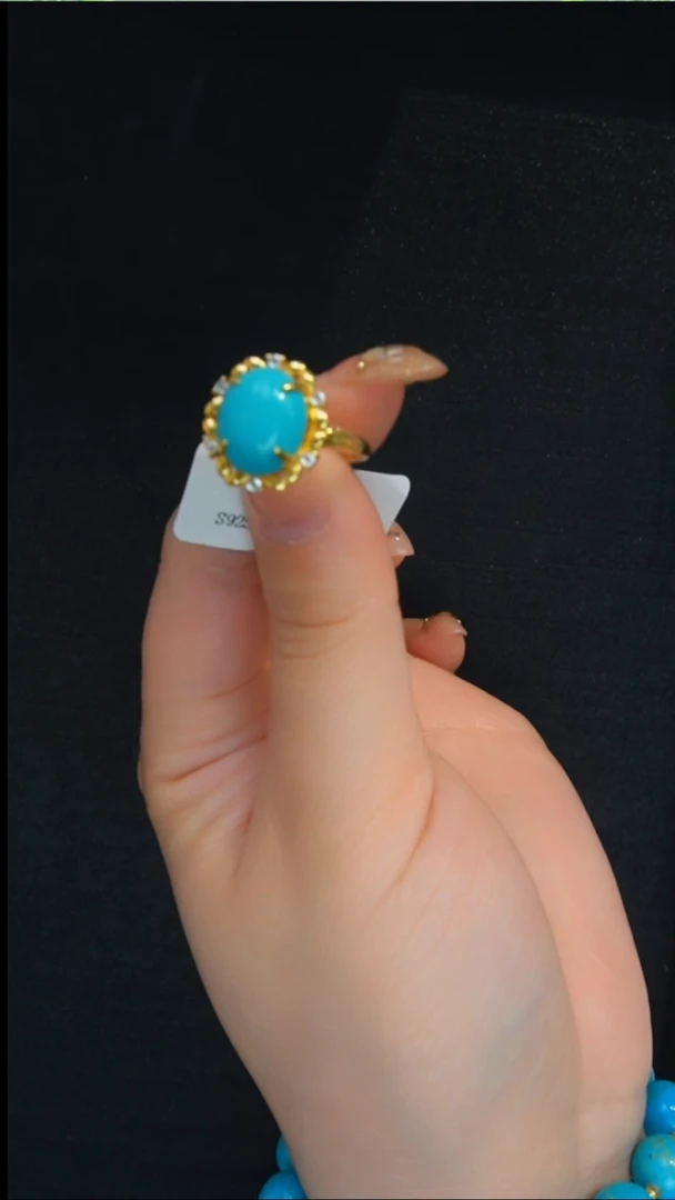 未镶嵌绿松石戒指发货一件