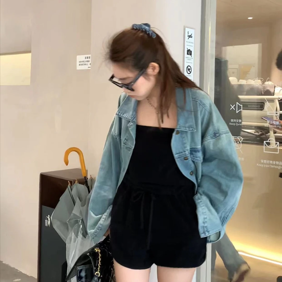 黑色抹胸连体裤 881