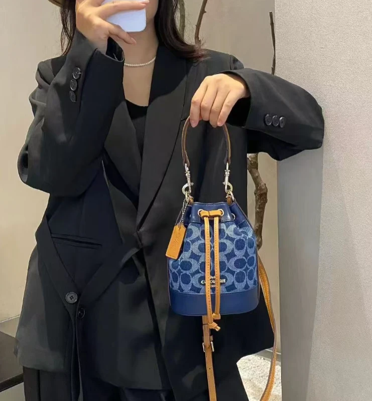 CH032水桶包轻奢贴袋见外包装单肩包简约女包2824