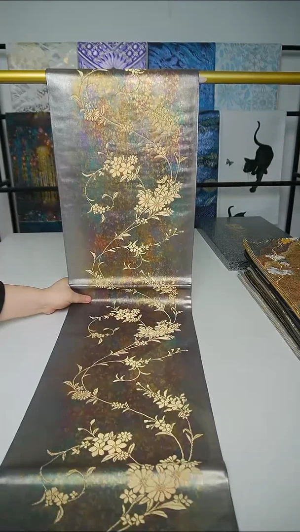 织绣织锦30织金小花