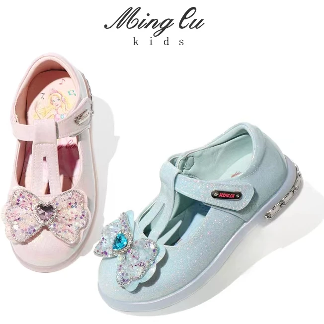 默认瑕疵，介意慎拍！女童公主鞋 223531