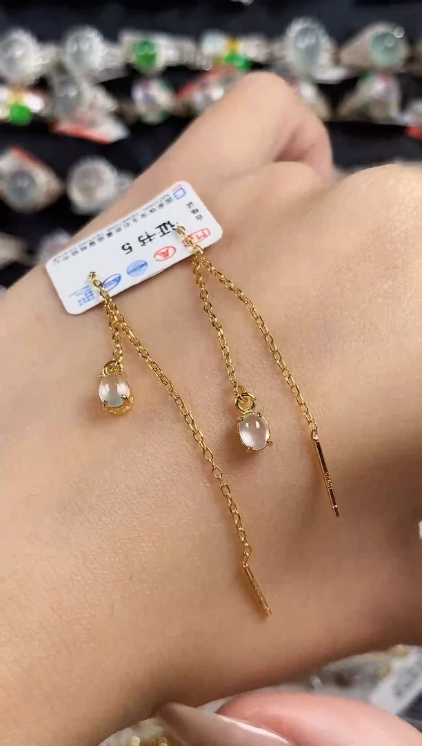 银S925镶嵌戒指翡翠天然A货翡翠192