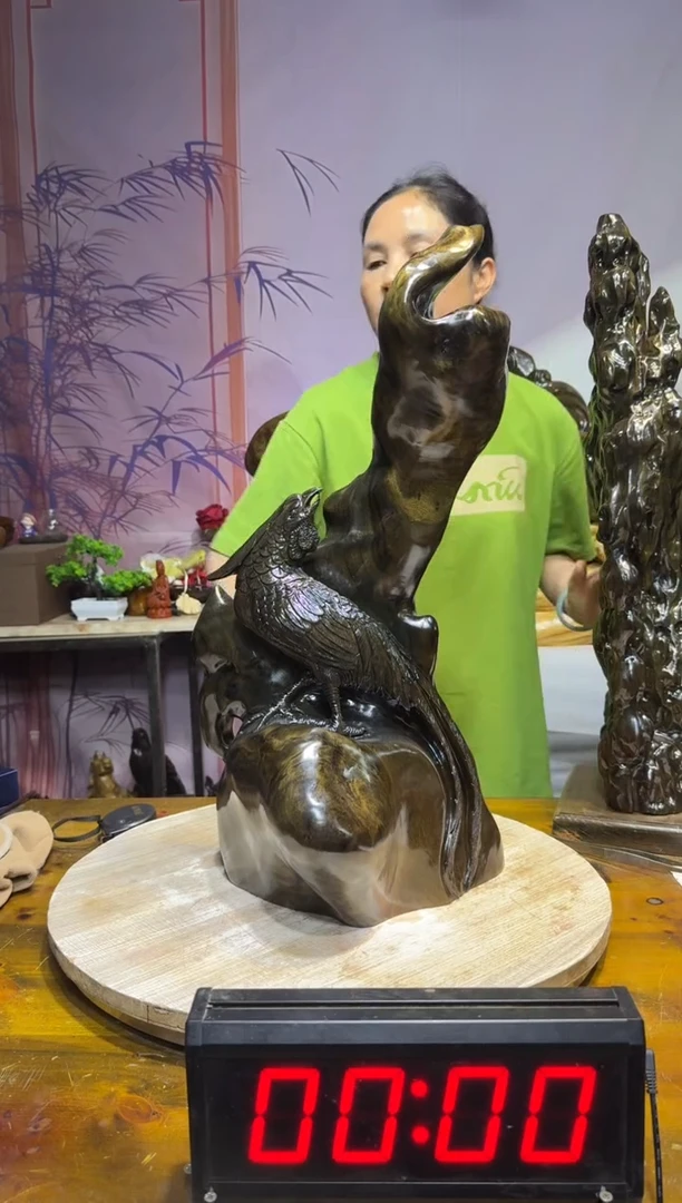 金丝楠远*金丝楠木雕刻摆件