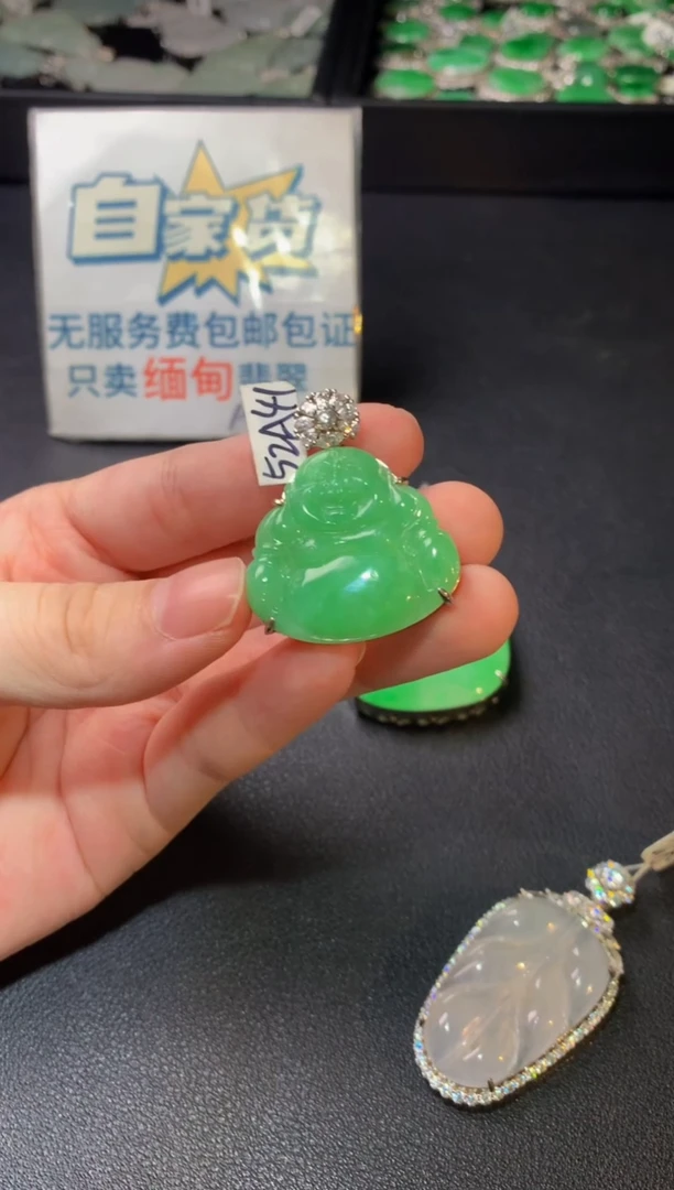 颈饰银S925镶嵌翡翠翡翠
