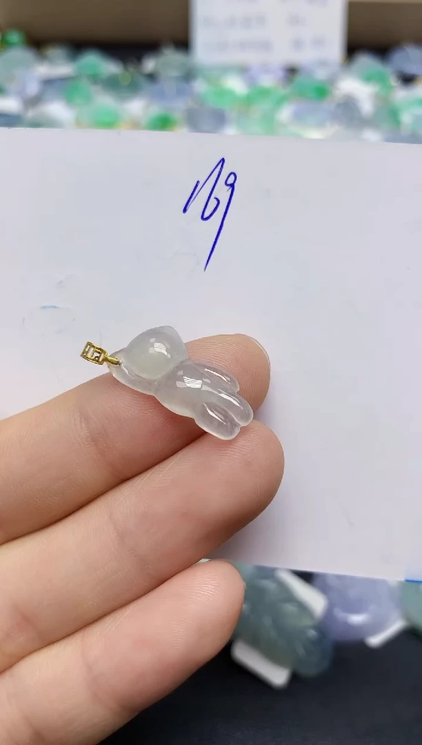 翡翠未镶嵌颈饰天然缅甸翡翠A货翡翠百元以上9元证书费自理