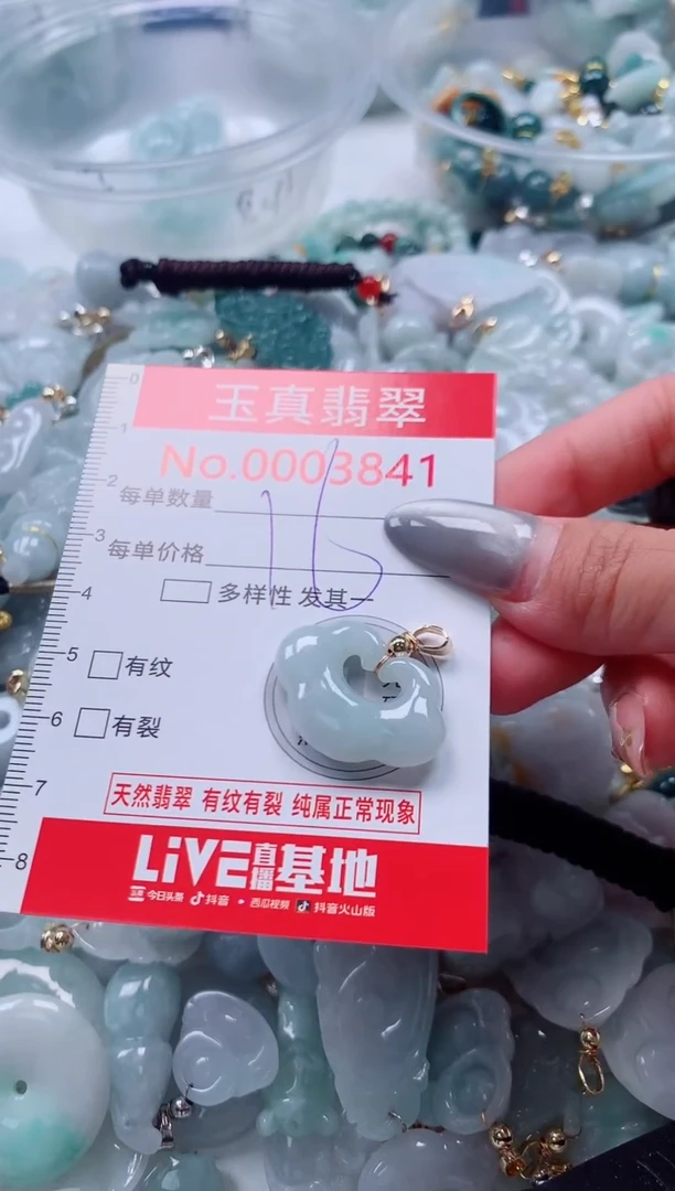 吊坠(不含链)未镶嵌翡翠3841