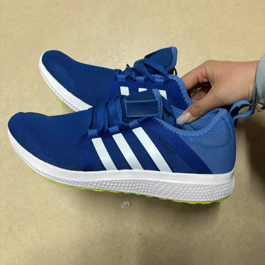 迪家/蓝色网眼白条鞋