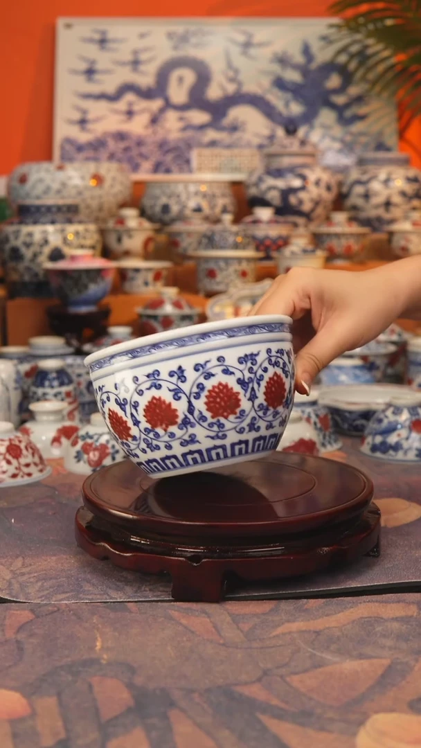 景德镇手工手绘陶瓷杯