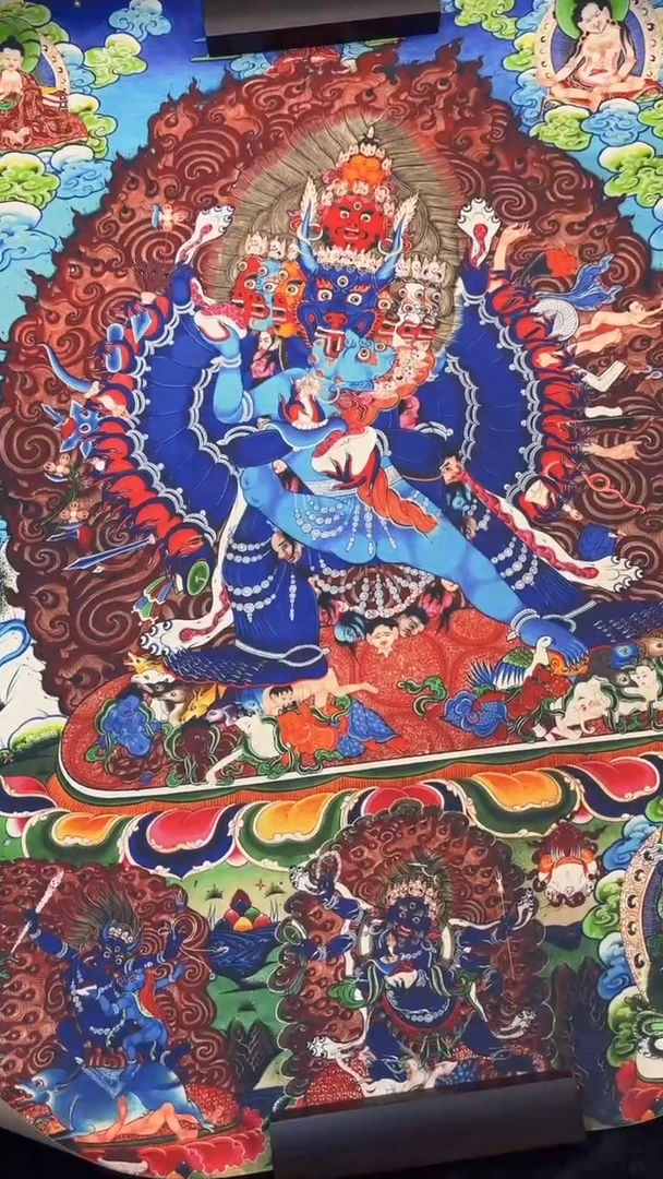 装裱画藏艺唐卡阁手绘作品TK16052