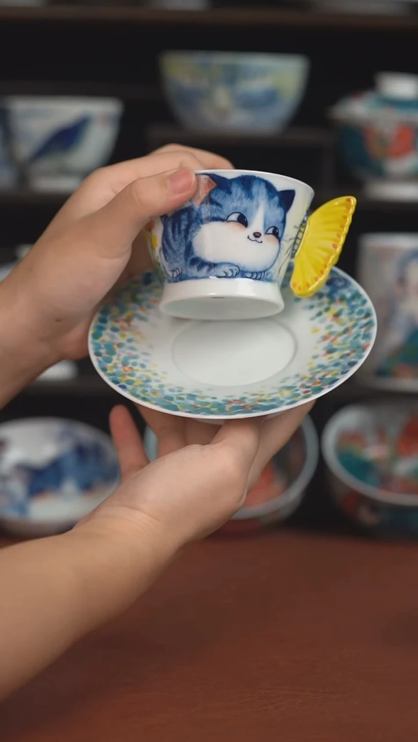 老师作品墨渊咖啡杯套组 （微瑕福利 ）