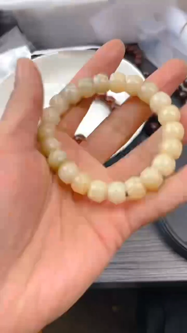 【闪购商品】菩提根/象牙果吊坠直切荔枝冻单圈手串