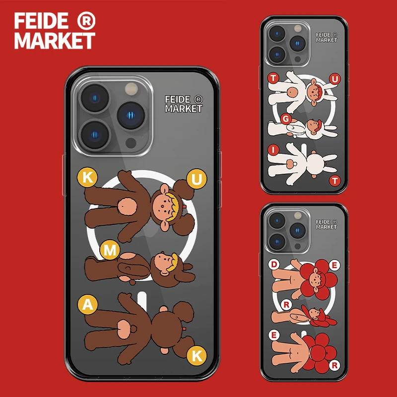 FeiDeMarket主理人合作-磁吸-IP三视图-适用苹果iPhone14-17系列