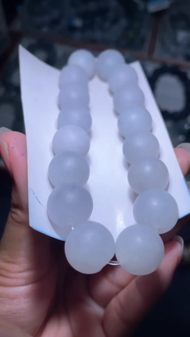 未镶嵌定制翡翠天然缅甸翡翠手串18