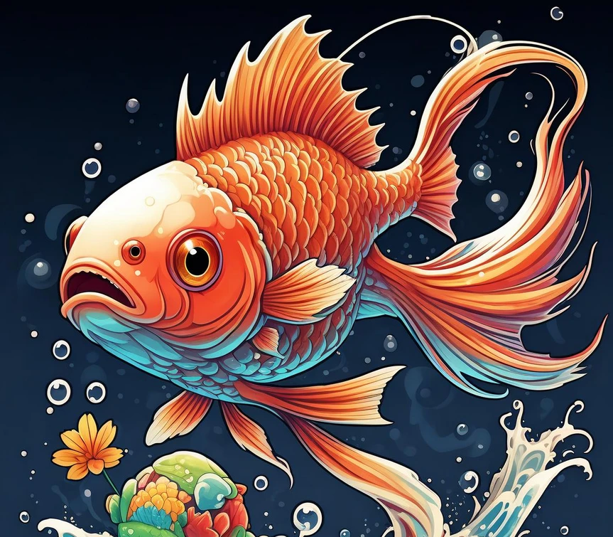 精品锦鲤金鱼观赏鱼冷水鱼四色