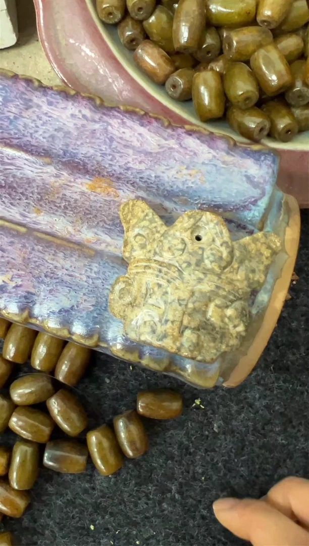 瓷片手工，手绘，瓷器
