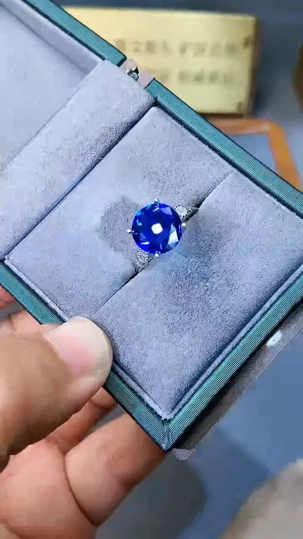 【闪购商品】蓝宝石戒指银S925镶嵌354