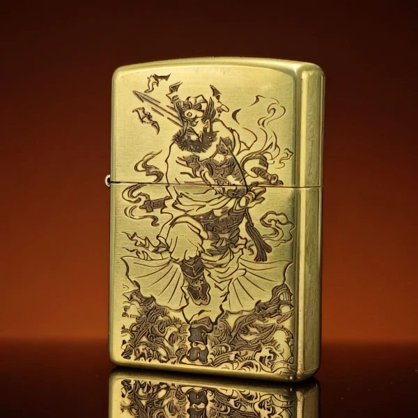 ZIPPO/之宝钟馗常规深雕煤油防风打火机送礼物经典款把玩可盘男士