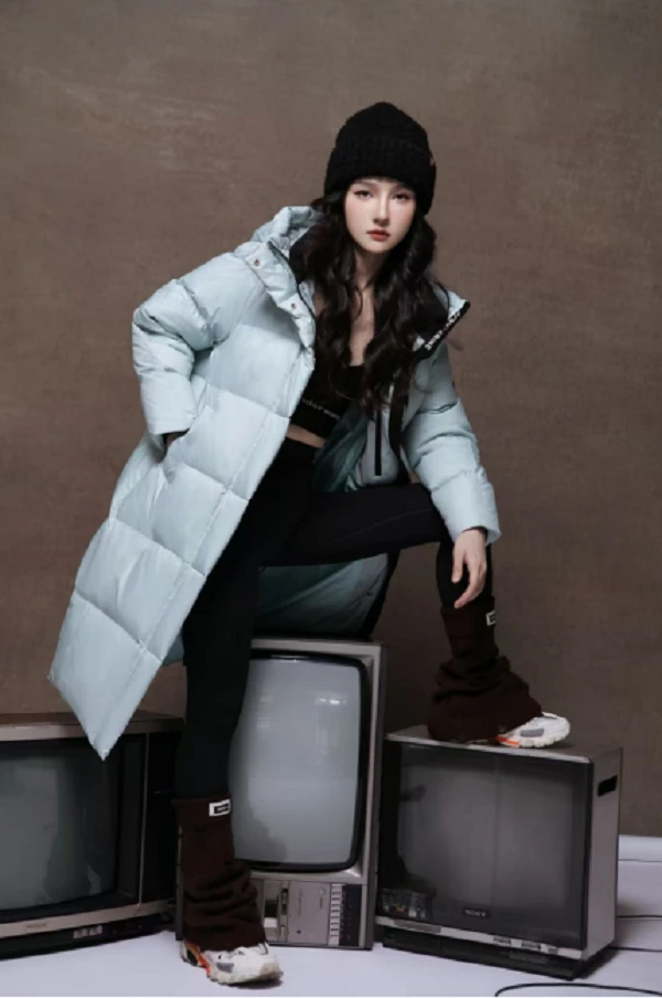 【索侖莎】衣长103新款通勤长款羽绒服303