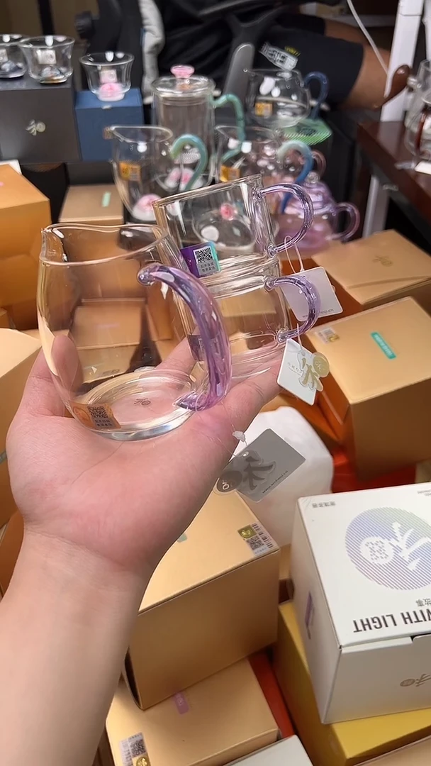 @@禾器晶彩澄然浅紫色+逸杯紫2只