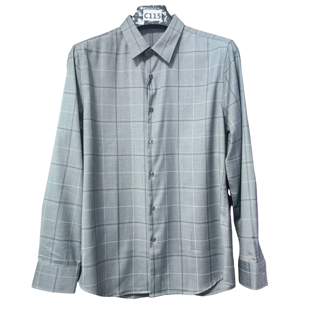 C115【柏AM】新款商务男士衬衫#2079