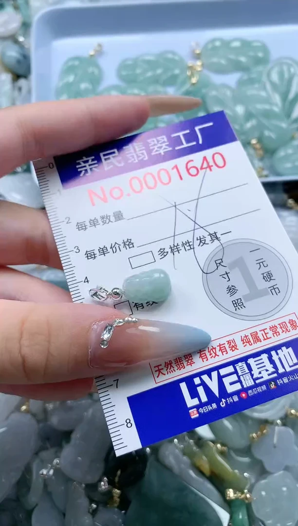翡翠未镶嵌吊坠(不含链)1640