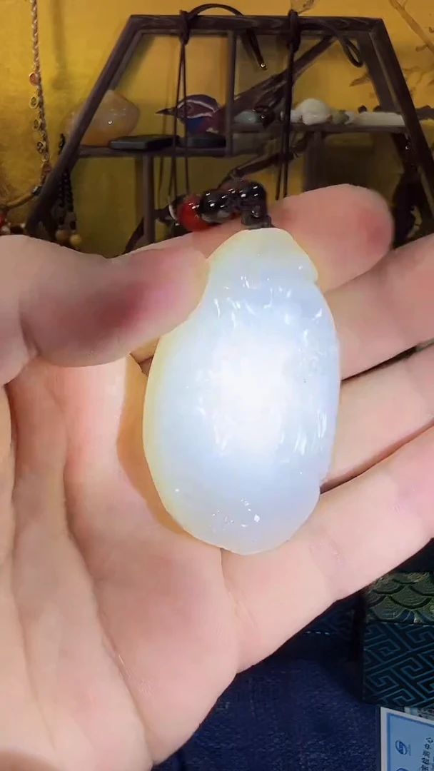 【闪购商品】和田玉挂件未镶嵌和田 年年有余（飞铃文玩）