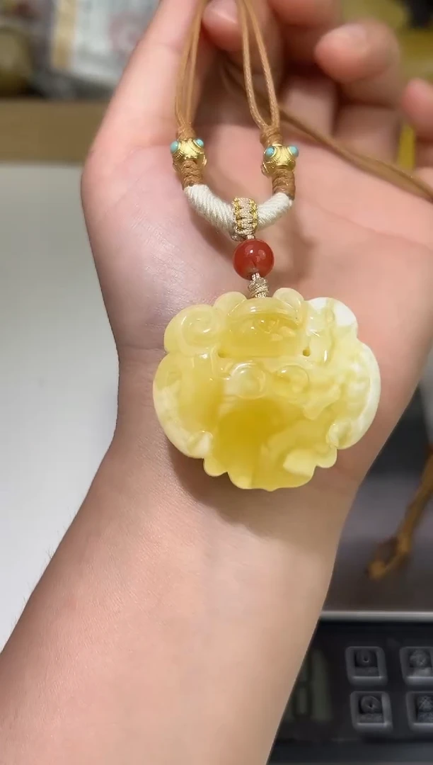 裸石琥珀未镶嵌琥珀蜜蜡吊坠