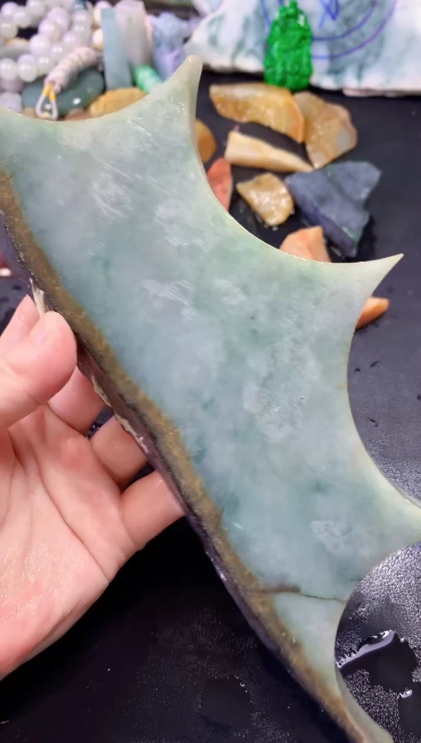 翡翠未镶嵌颈饰054天然翡翠