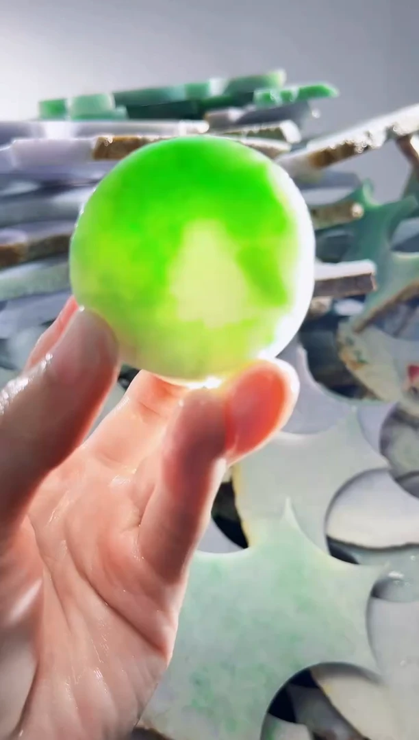 裸石翡翠缅甸翡翠A货文5312