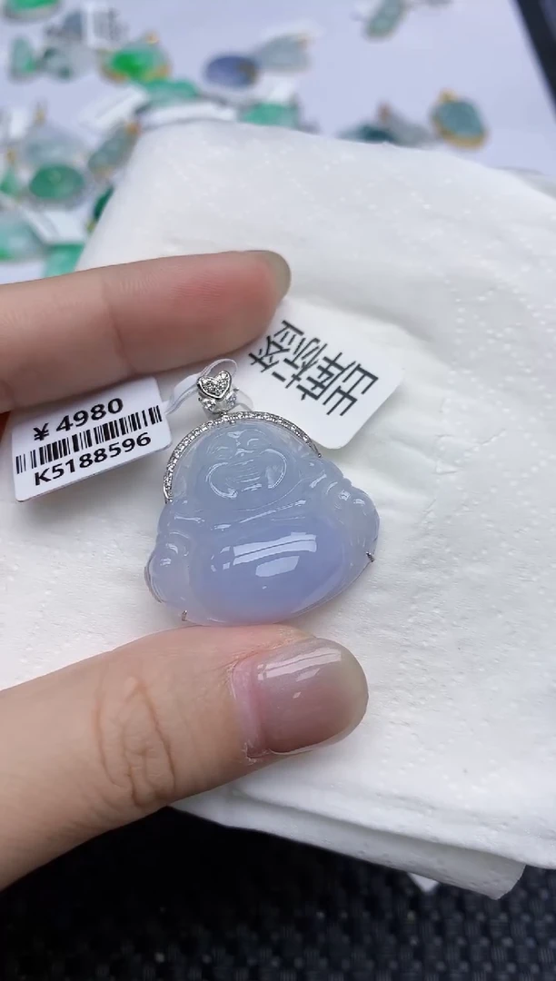 【闪购商品】翡翠颈饰18K金镶嵌天然翡翠A货