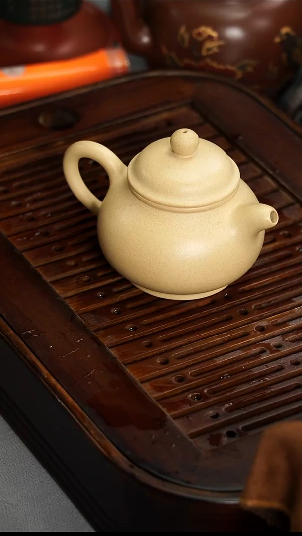 茶壶紫砂宜兴紫砂本绿潘壶180毫升