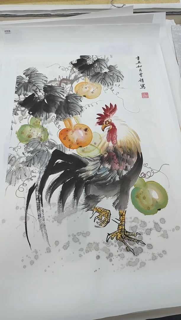 国画同类型随机葫芦鸡