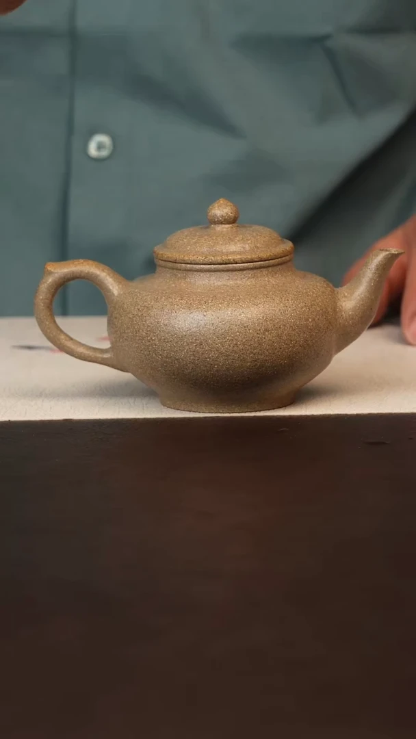 茶壶紫砂原矿紫砂青段封釉笑樱