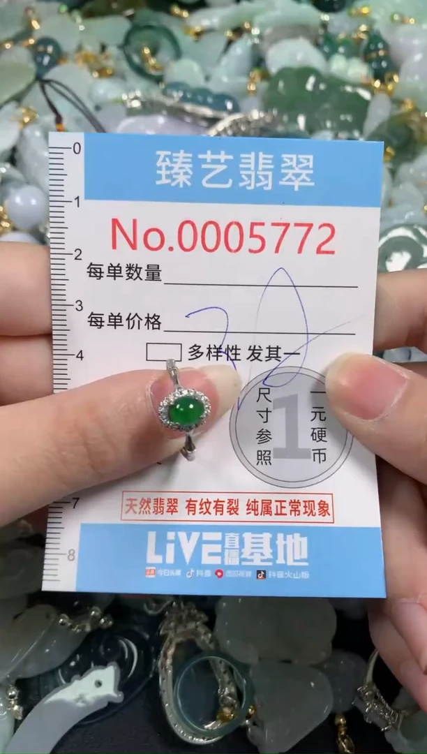 吊坠(不含链)未镶嵌翡翠5772