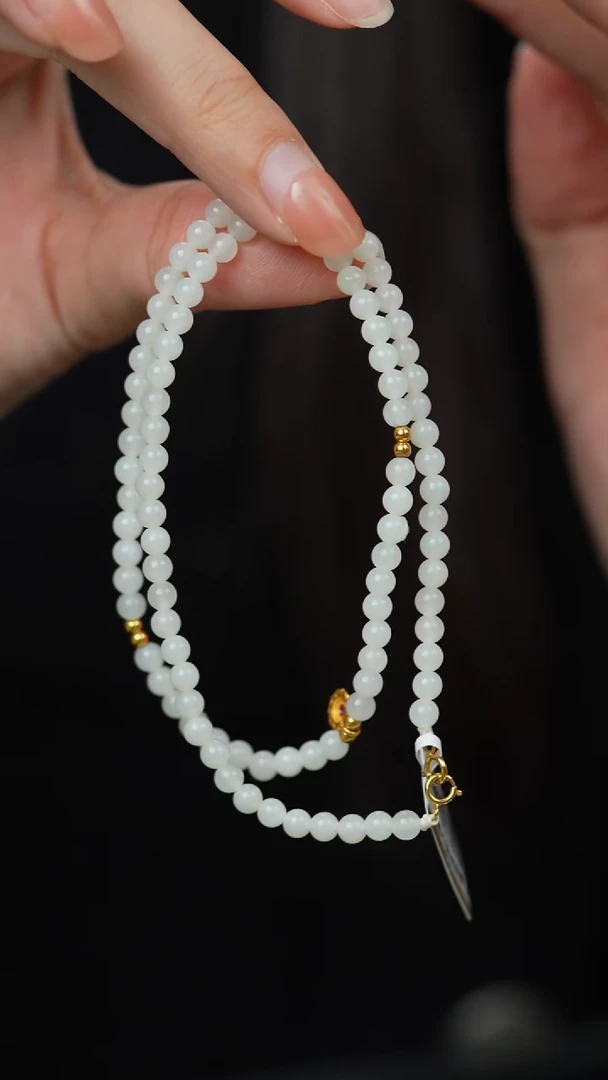 18K金镶嵌和田玉珠宝半成品H226（多样性发一件）