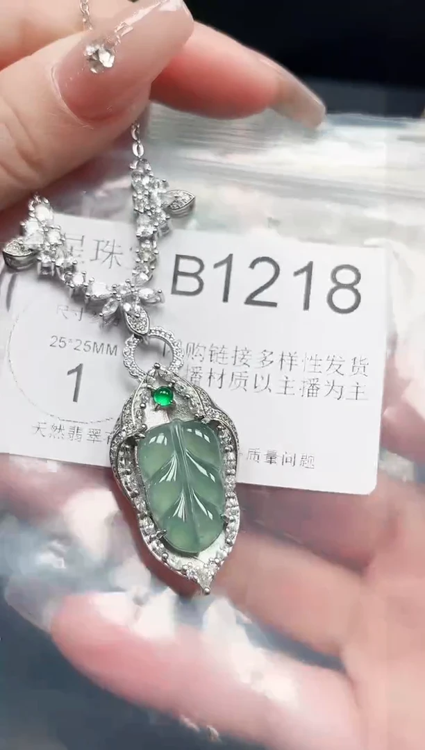 【闪购商品】翡翠颈饰未镶嵌赠皮绳1218