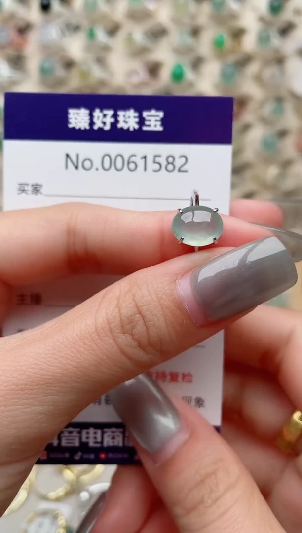 【闪购商品】翡翠戒指银S925镶嵌..........