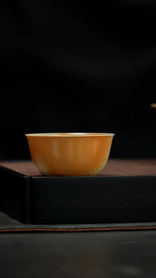 金丝楠木落灰品茗杯80ml