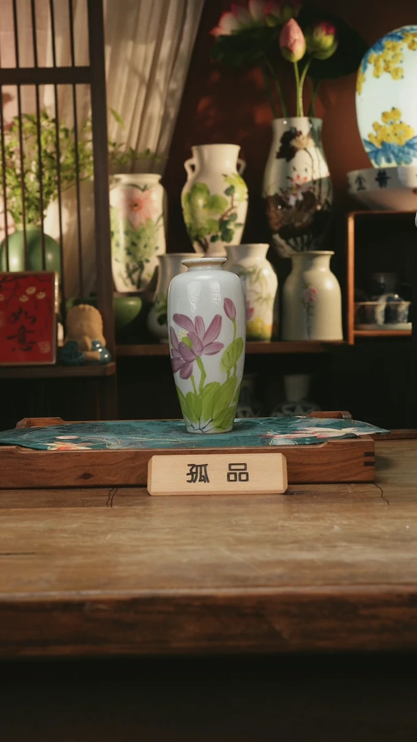 瓶景德镇设计师釉下手绘陶瓷花瓶