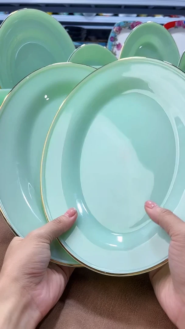 玉瓷12英寸鱼盘2只餐具