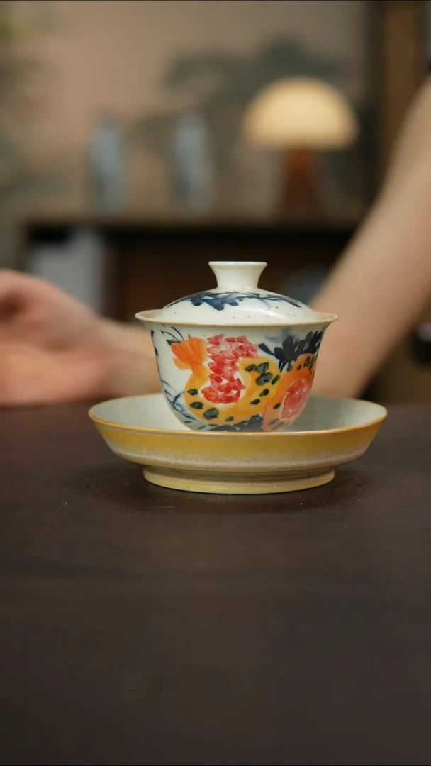 杯景德镇陶瓷杯碗柴烧多人微瑕
