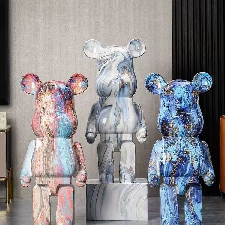 兔女郎网红儿童房装饰品客厅轻奢电视柜酒柜卡通暴力熊摆件