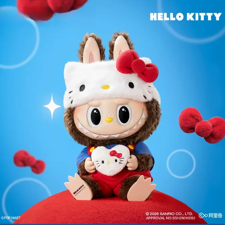 POP MART/泡泡玛特× HELLO KITTY - 搪胶毛绒公仔三丽鸥联名【庆】