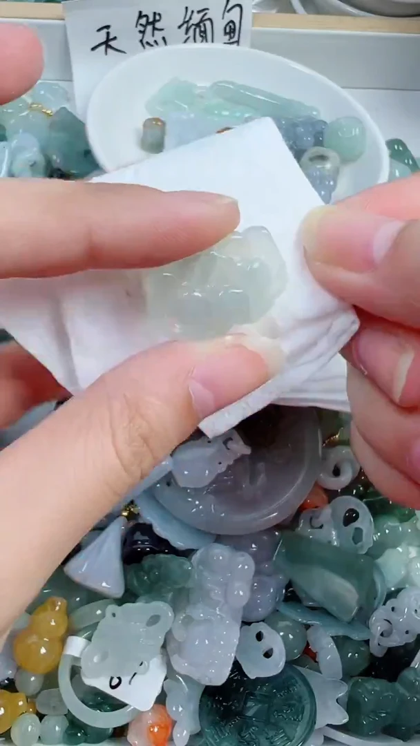 散珠翡翠40号链接，A货翡翠