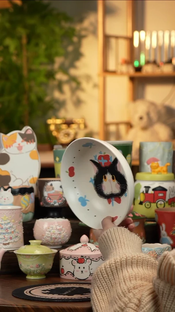 瓷片瓷A032景德镇原创手工陶瓷